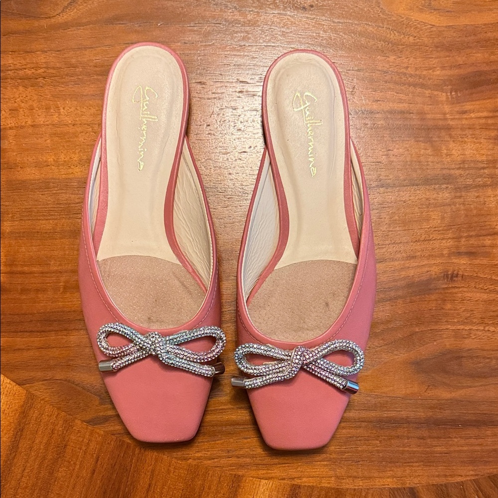 GUILHERMINA BALLET MULES with Rhinestone Bow